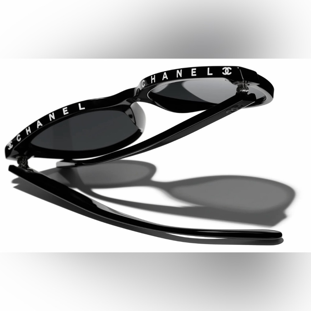 🦋Authentic CHANEL Black Acetate CC Butterfly Sunglasses 5414-A